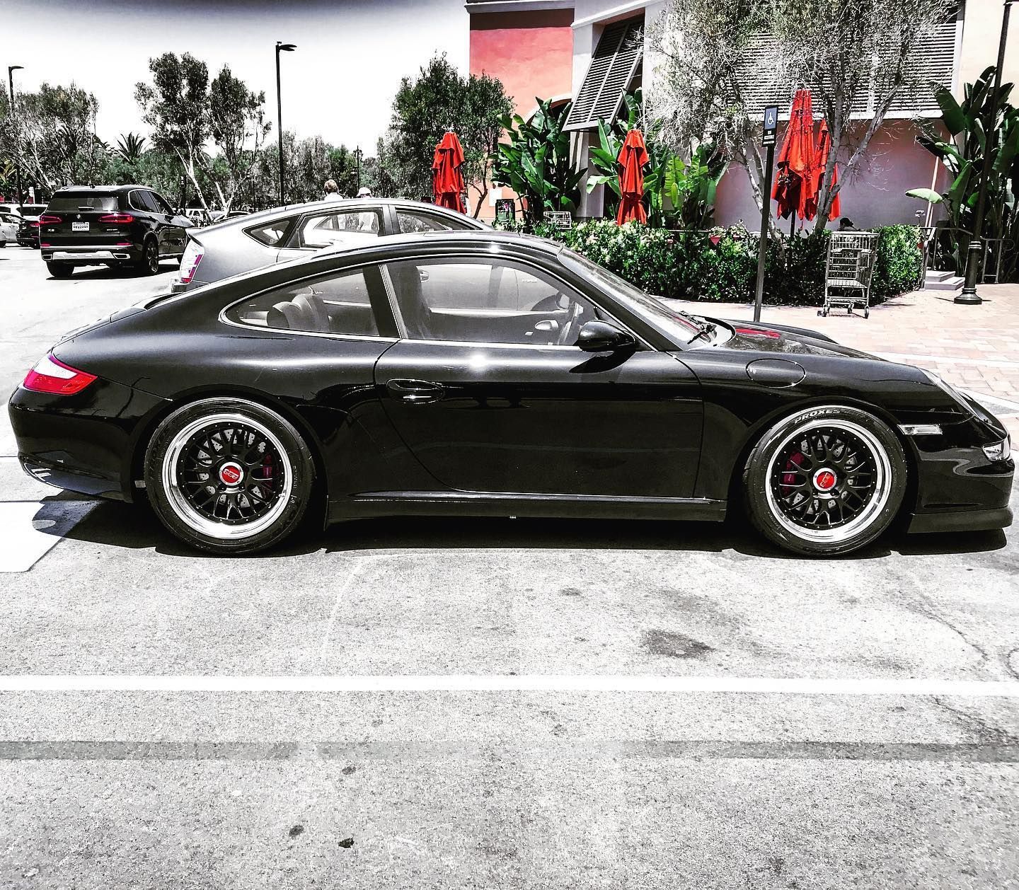 Porsche 911 Carrera 997 Black BBS E88 Wheel Front