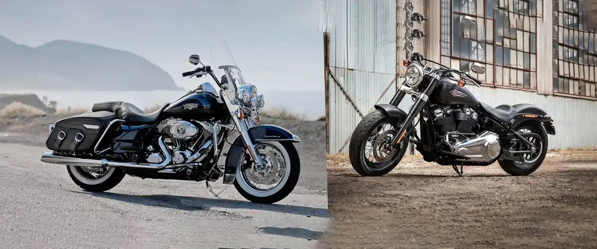 Harley Road king vs Softail Head To Head Detail Comparison