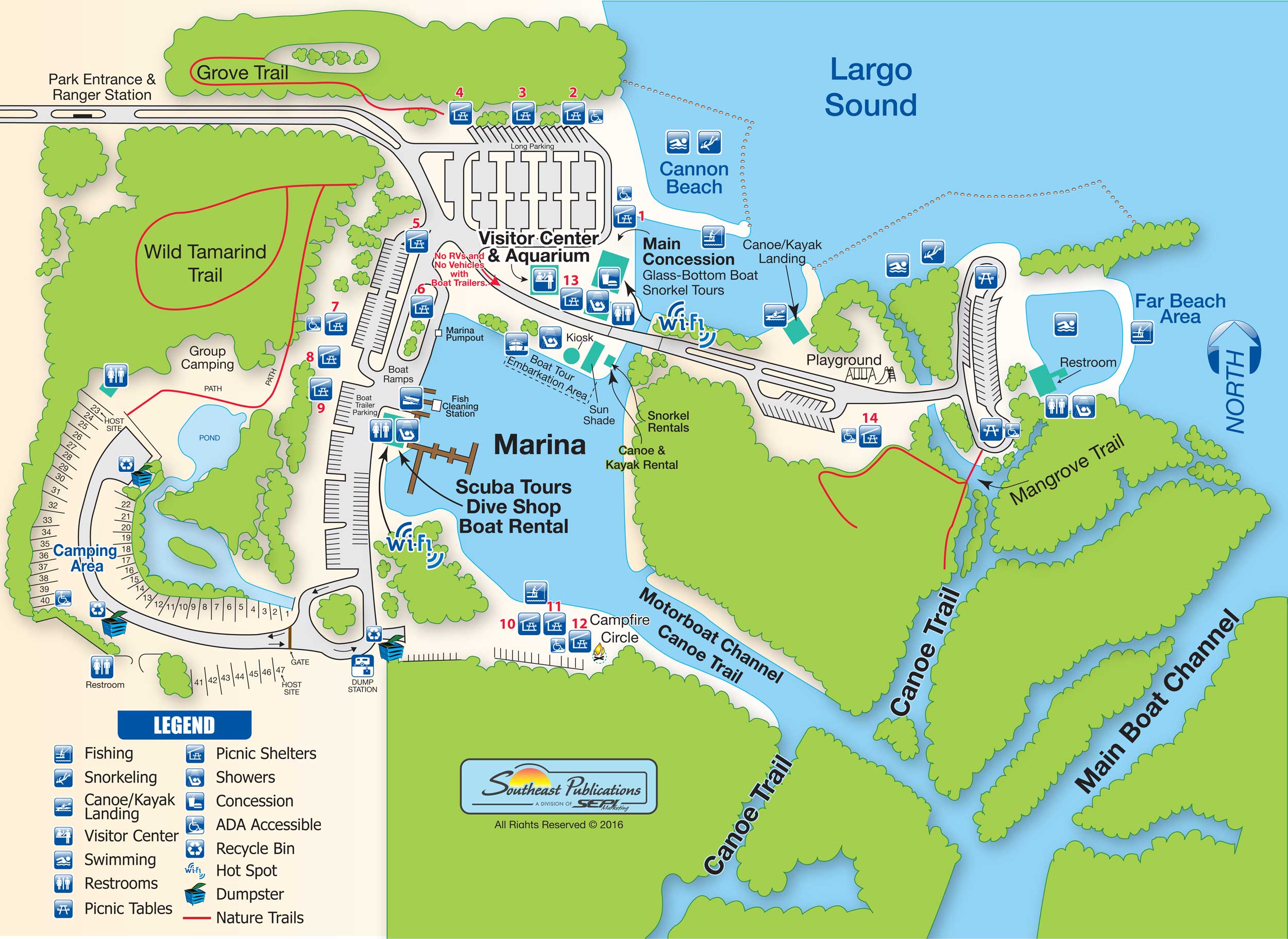 John Pennekamp State Park Map SP Campground Review John Pennekamp Coral Reef State Park, Key Largo