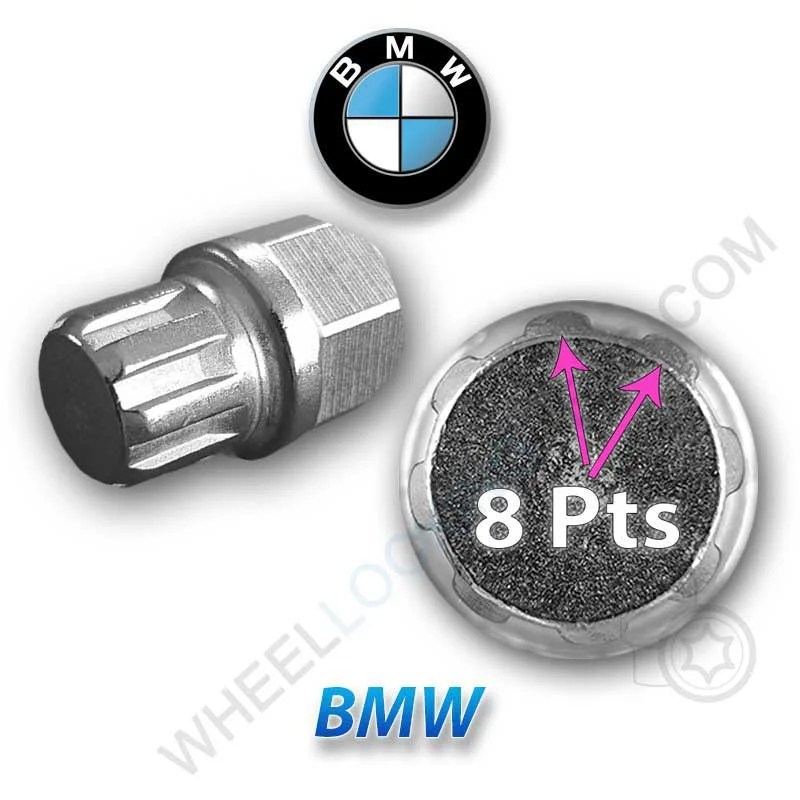 for BMW Wheel Locking Wheel Nut Key LWN Key Number B19 8 Splines