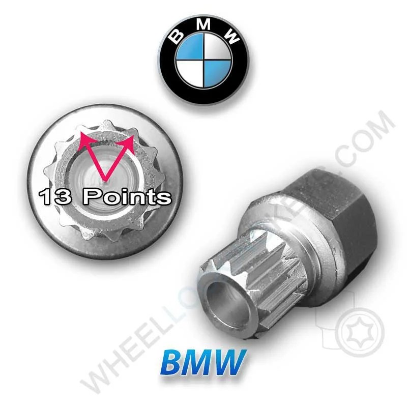 for BMW Wheel Locking Wheel Nut Key LWN Key Number C30 13 Splines