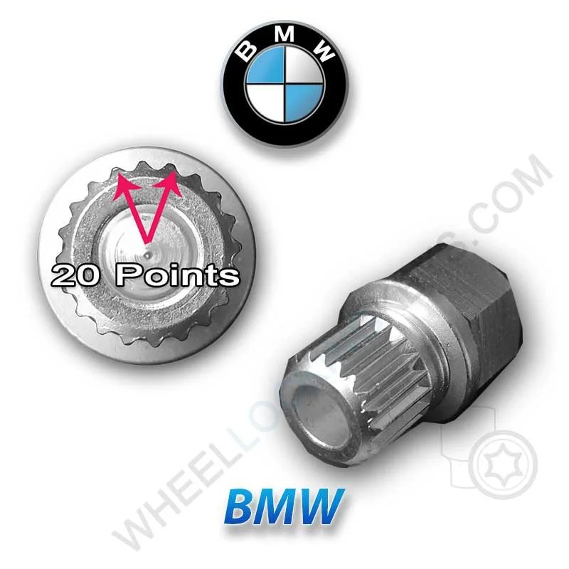 BMW Spline Keys Wheel Locking Keys