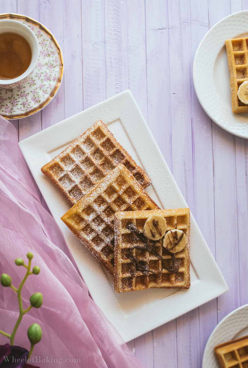 How to make Waffles (without whipped egg whites) Wheel of Baking
