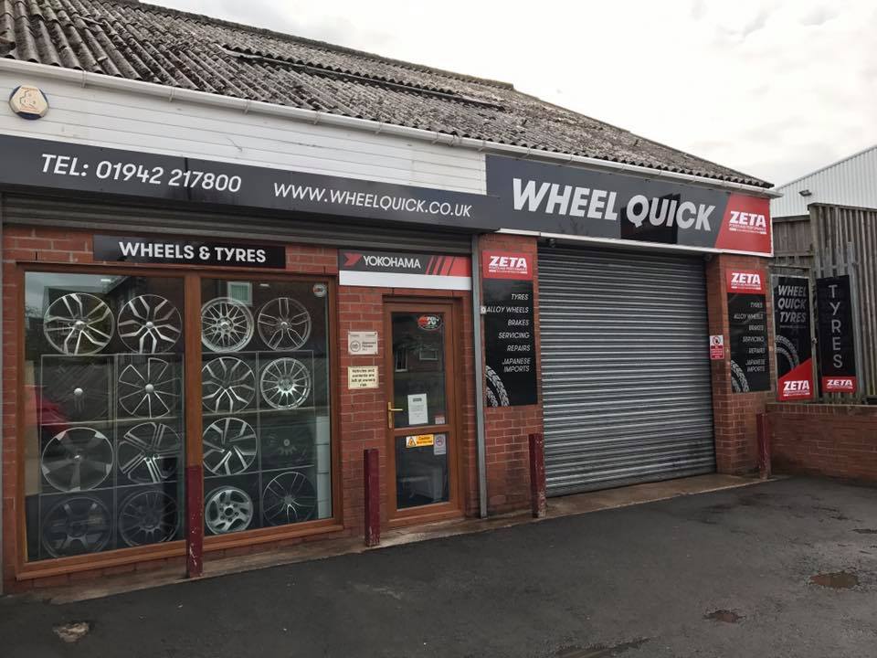 New signs fitted at the shop! Wheelquick Tyres Pemberton Wigan