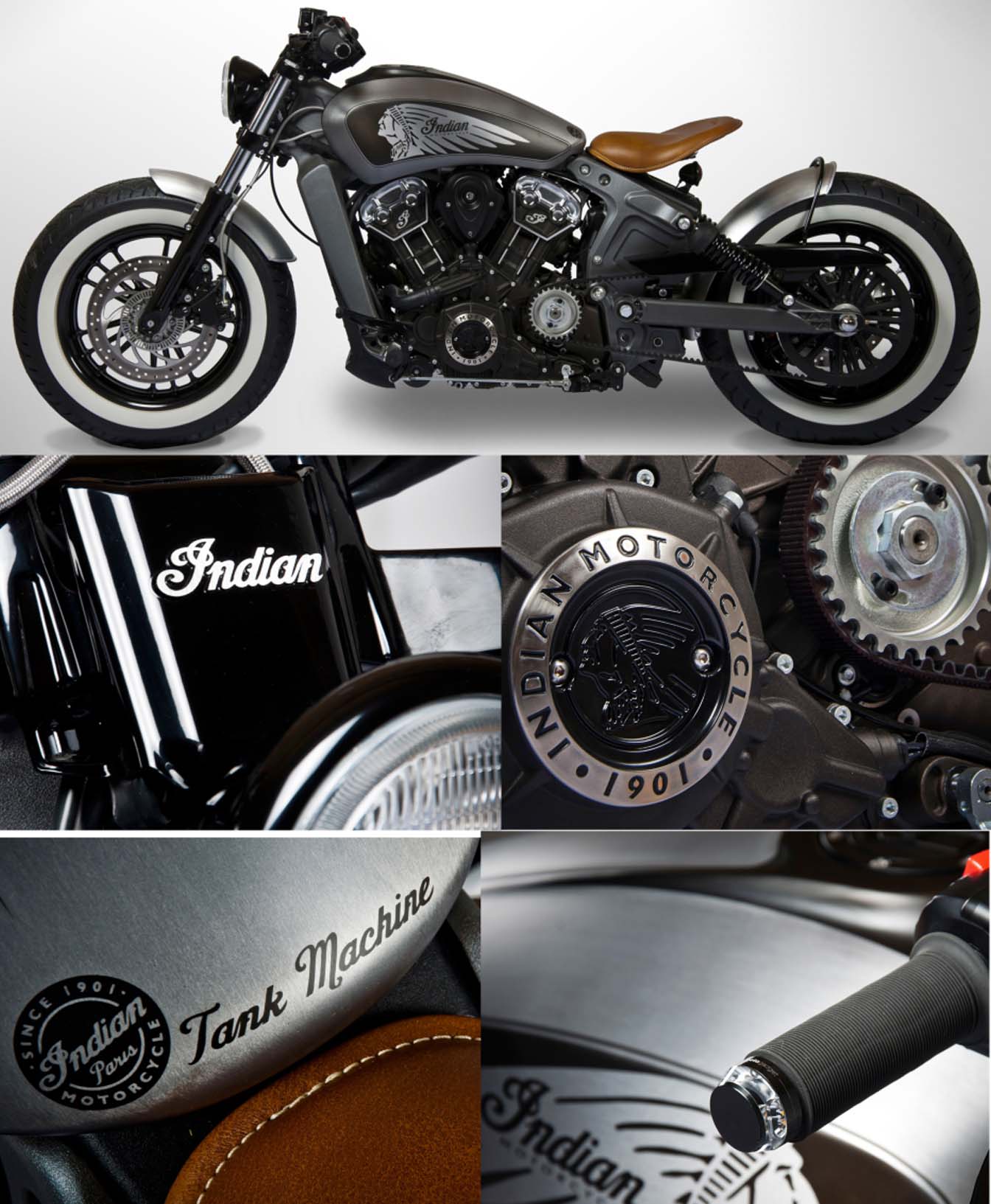 Indian Scout Tank Machine WOG Mag Wheels of Grace Magazine