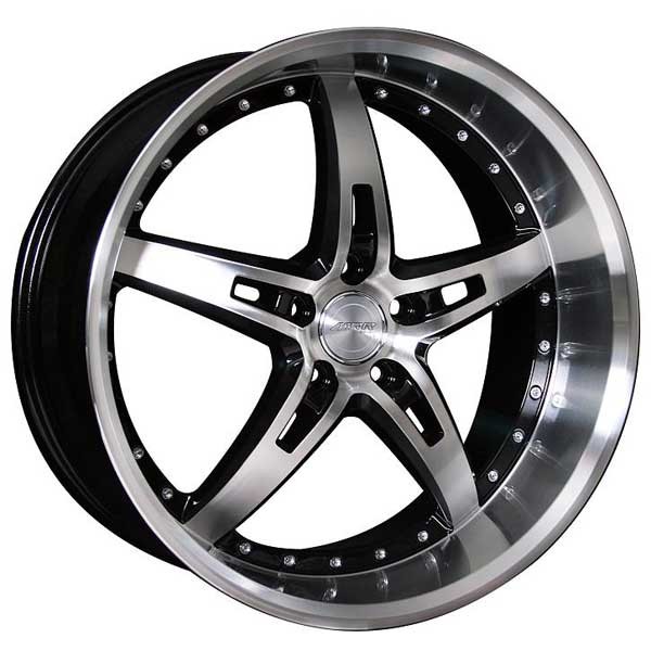 MRR Design Wheels MRR GT5 Black with Diamond Cut Finish Wheels MRR Design Wheels Wheels on