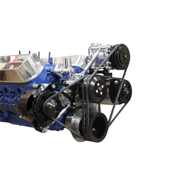 FORD FALCON MUSTANG WINDSOR 289 302 351W BLACK FINISH VEE BELT PULLEY