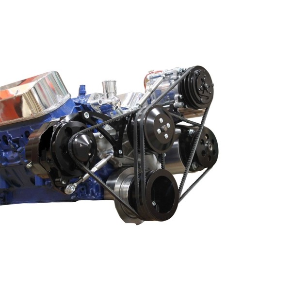 FORD FALCON MUSTANG WINDSOR 289 302 351W BLACK FINISH VEE BELT PULLEY