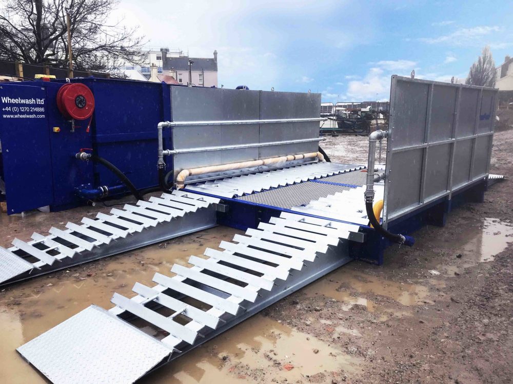 Water recycling wheel wash station Ecowash Excel by Wheelwash