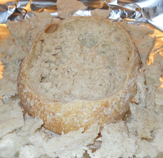 Mississippi Sin Dip in a French Bread Loaf