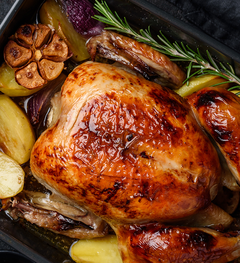 Garlic Roasted Chicken with Root Vegetables WHEN RYAN COOKS