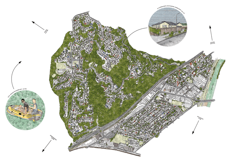 Lower Hutt, New Zealand Whereabouts Maps