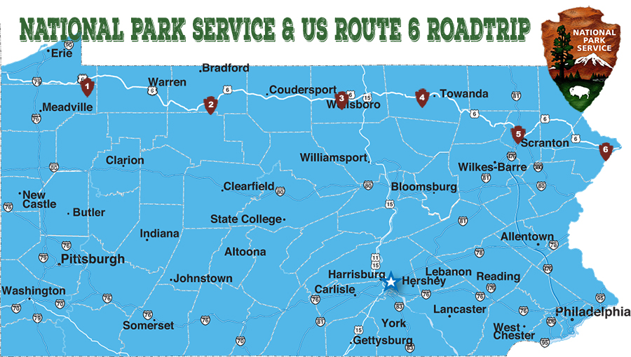 National Park Service & Route 6 Roadtrip Where & When