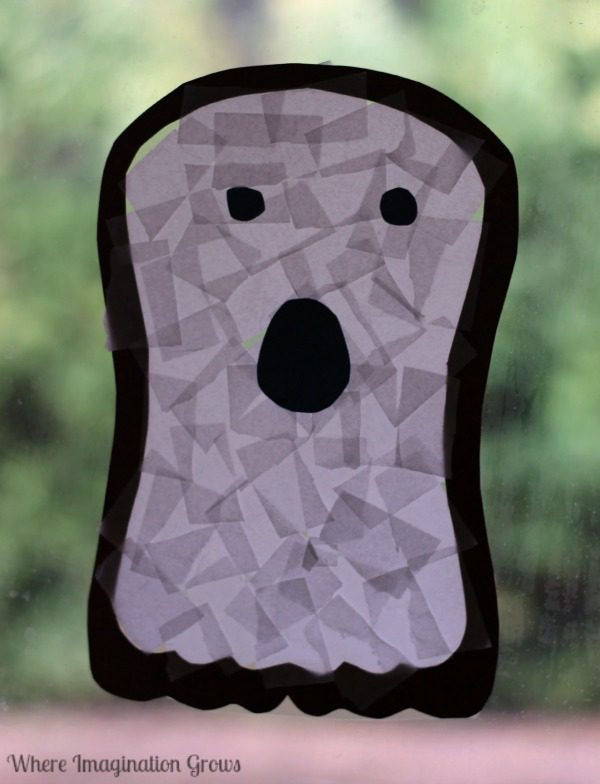 Halloween Crafts Ghosts on the Light Table {Read & Play} Where