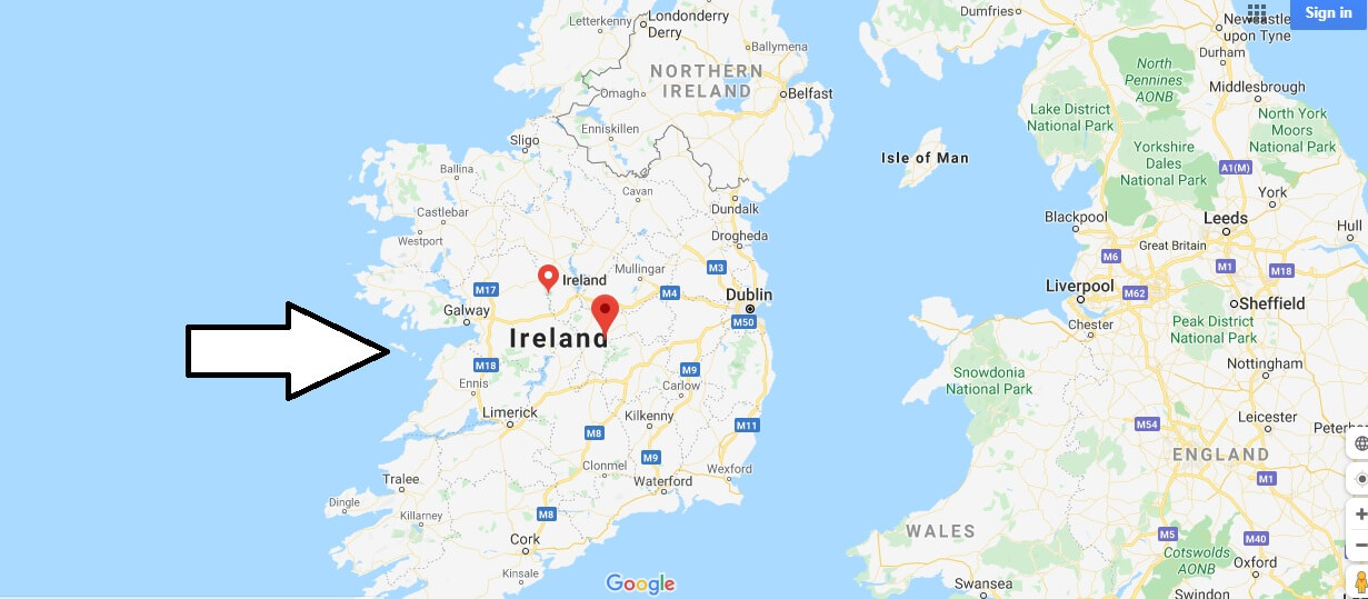Ireland Map and Map of Ireland, Ireland on Map Where is Map