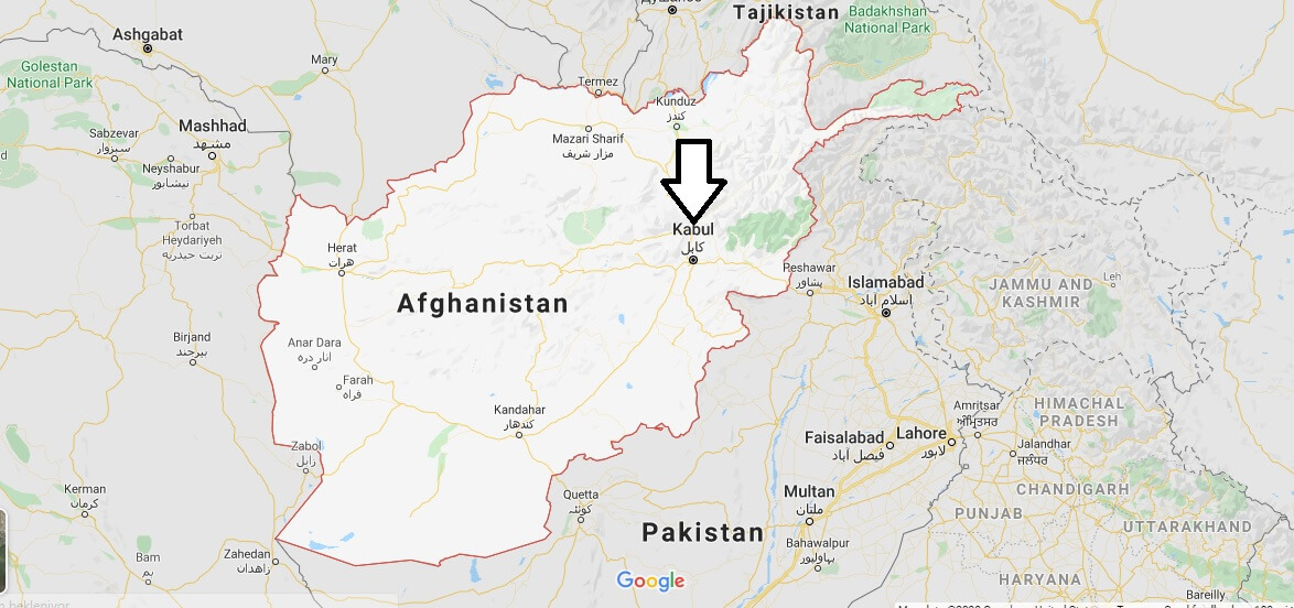 Kabul Map and Map of Kabul, Kabul on Map Where is Map