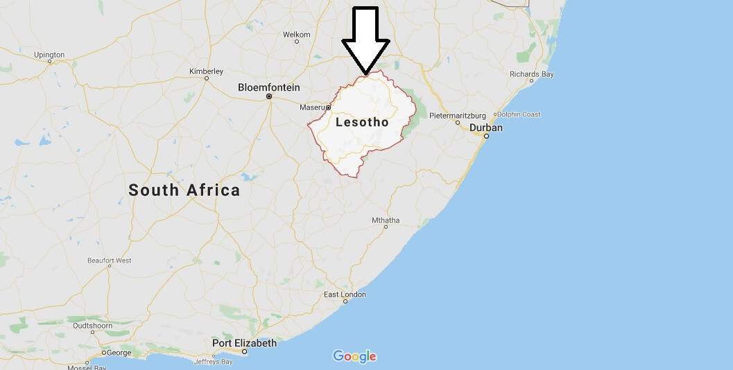 Lesotho: Maps Maphill