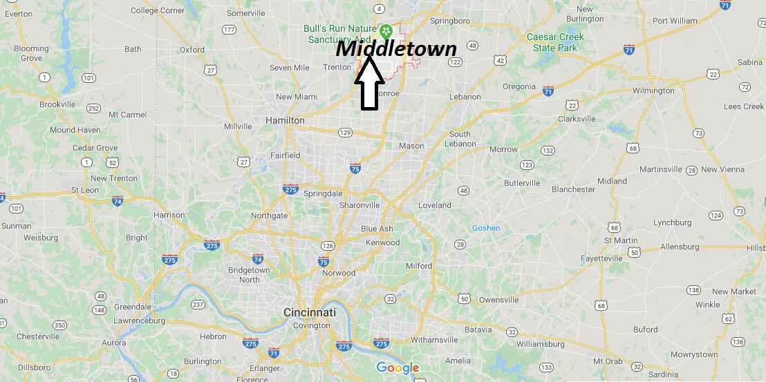 Where is Middletown, Ohio? What county is Middletown Ohio in Where is Map