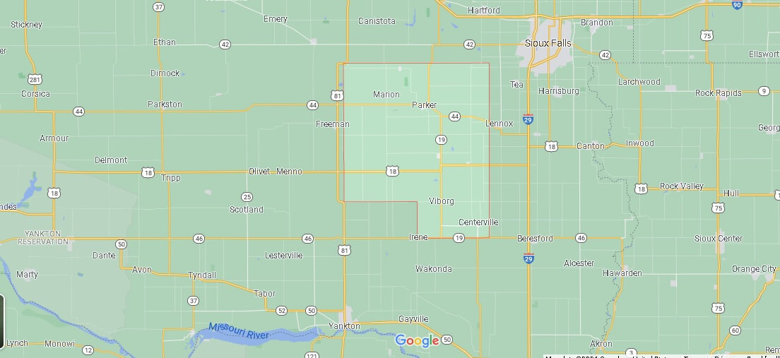 Where is Turner County South Dakota? Turner County Map Where is Map