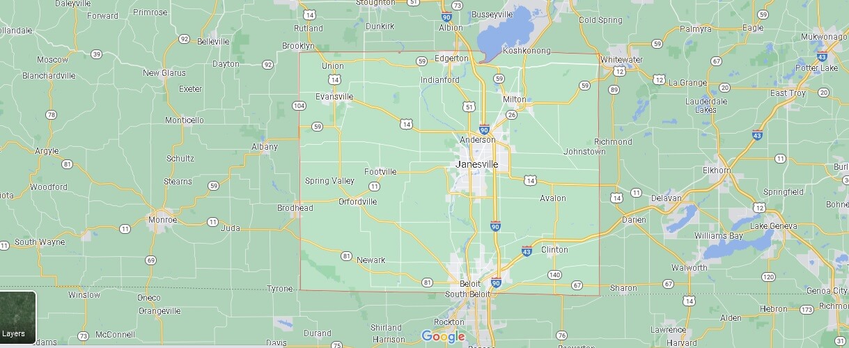 Where is Rock County Wisconsin? Rock County Map Where is Map
