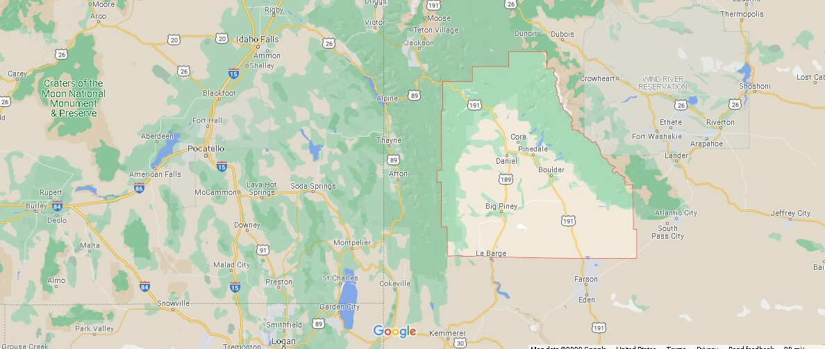 Sublette County Map Where is Map