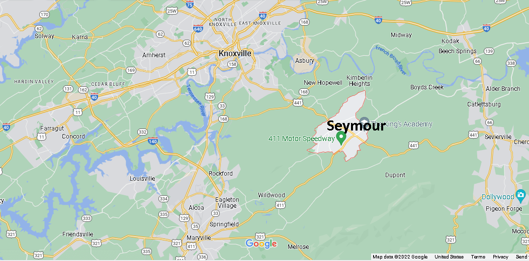 Where is Seymour Tennessee? What County is Seymour in Where is Map