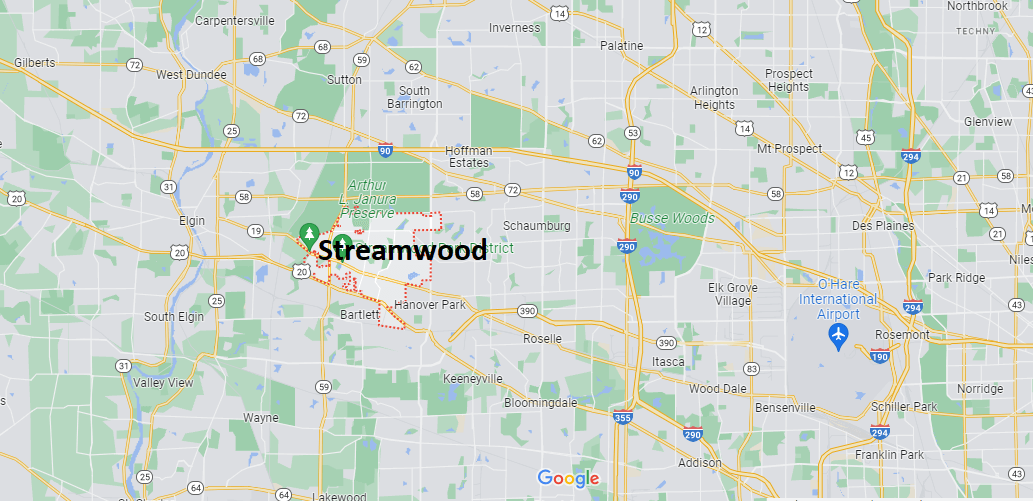 Where is Streamwood Illinois? What County is Streamwood in Where is Map