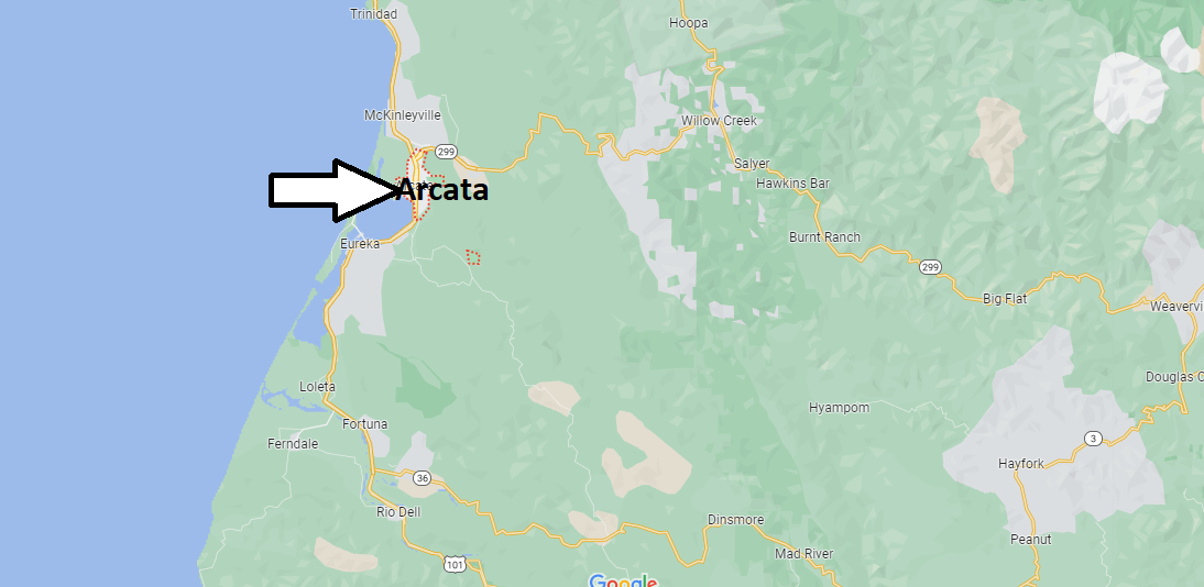 Where is Arcata California? What County is Arcata in Where is Map
