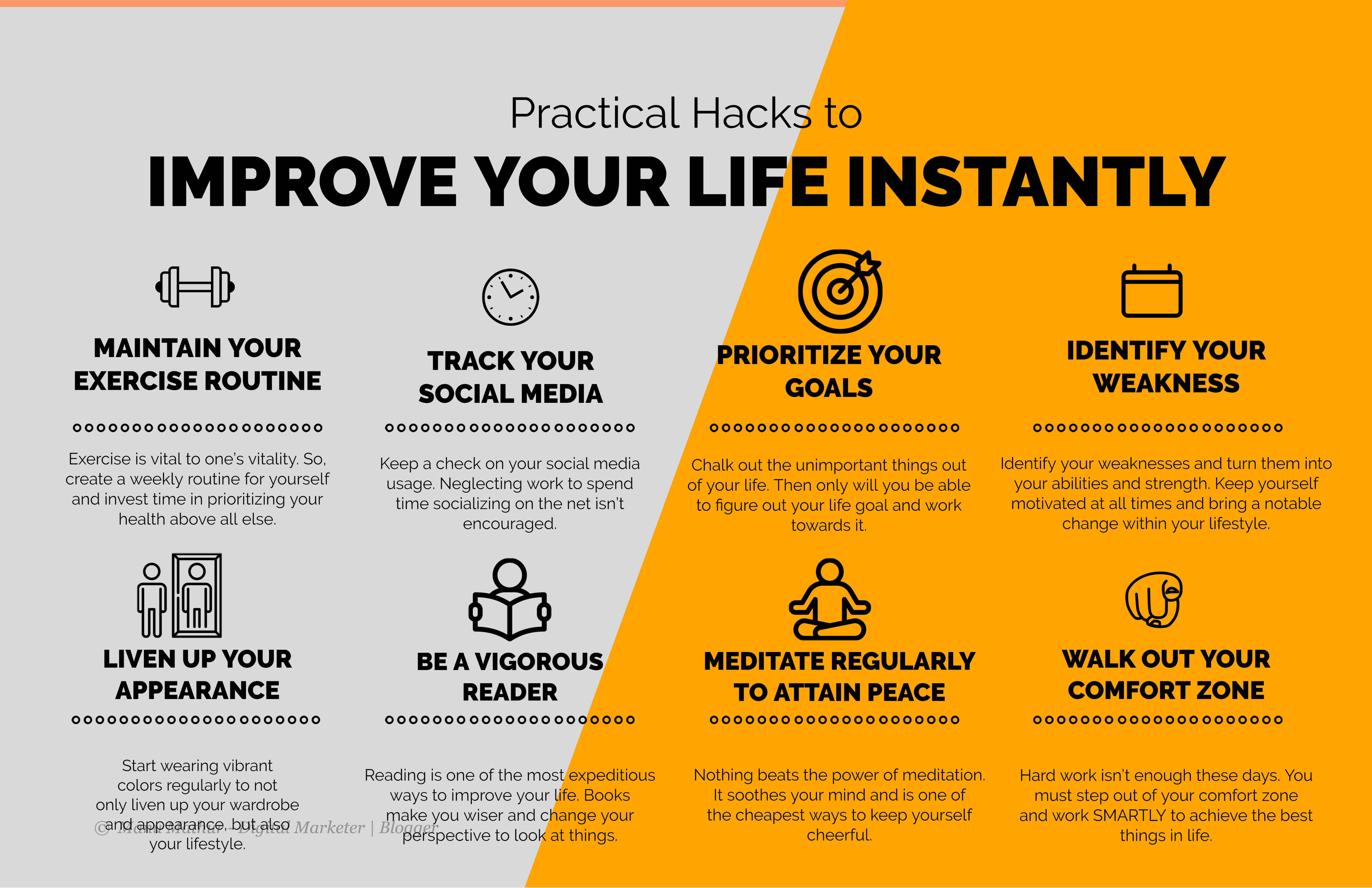 Improve Your Life Instantly 8 Practical Hacks That Work Manu Mathur