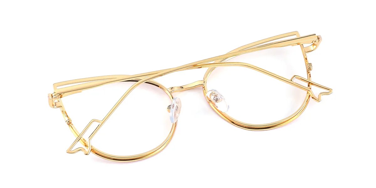 Pink Cateye Unique Spring Hinges Eyeglasses WhereLight