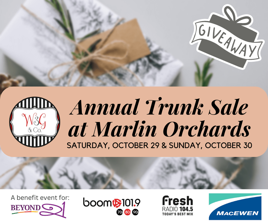 13th Annual Trunk Sale Marlin Orchard The Counties of Stormont