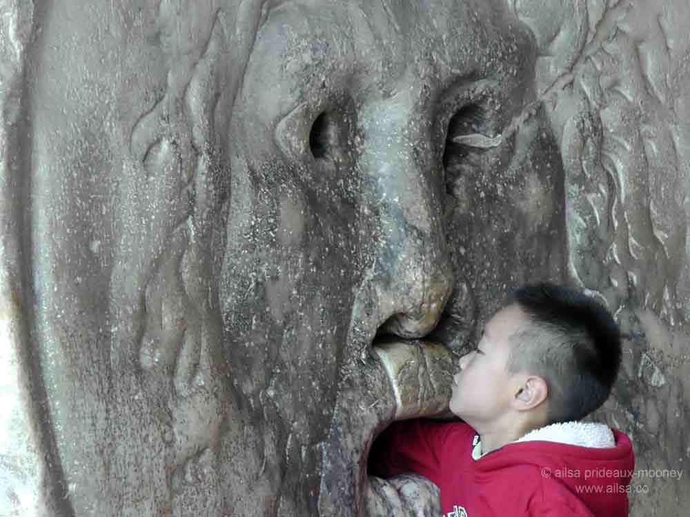 La Bocca della Verità Where's my backpack?
