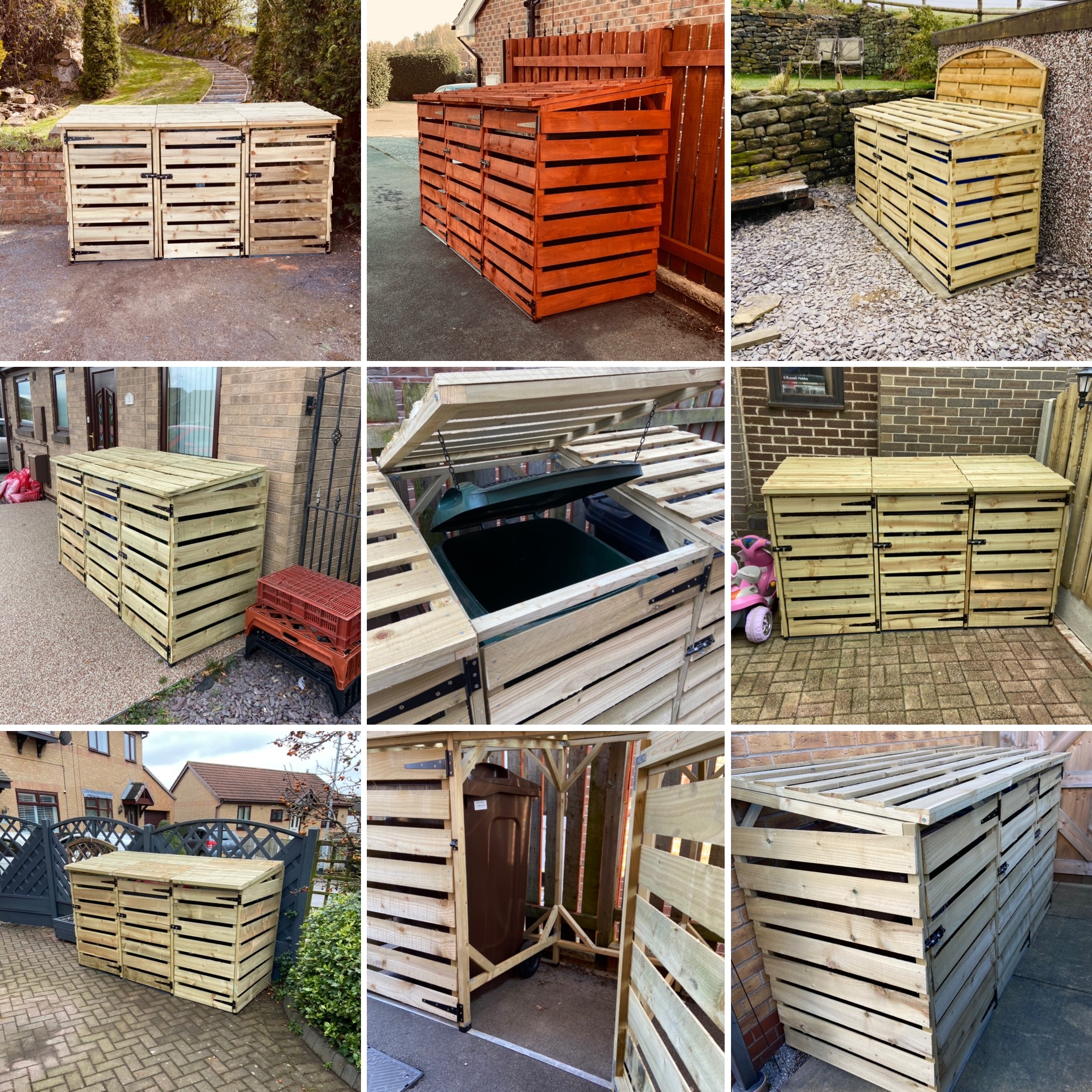 Wheelie Bin Stores & Log Stores