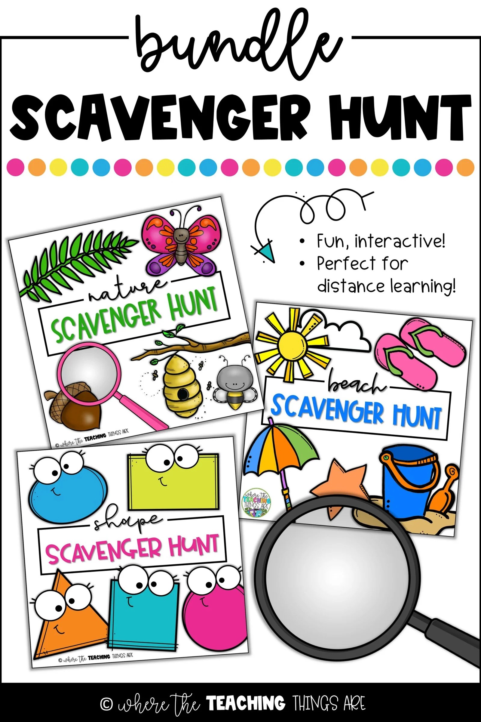 Scavenger Hunt Activities! Where the Teaching Things Are
