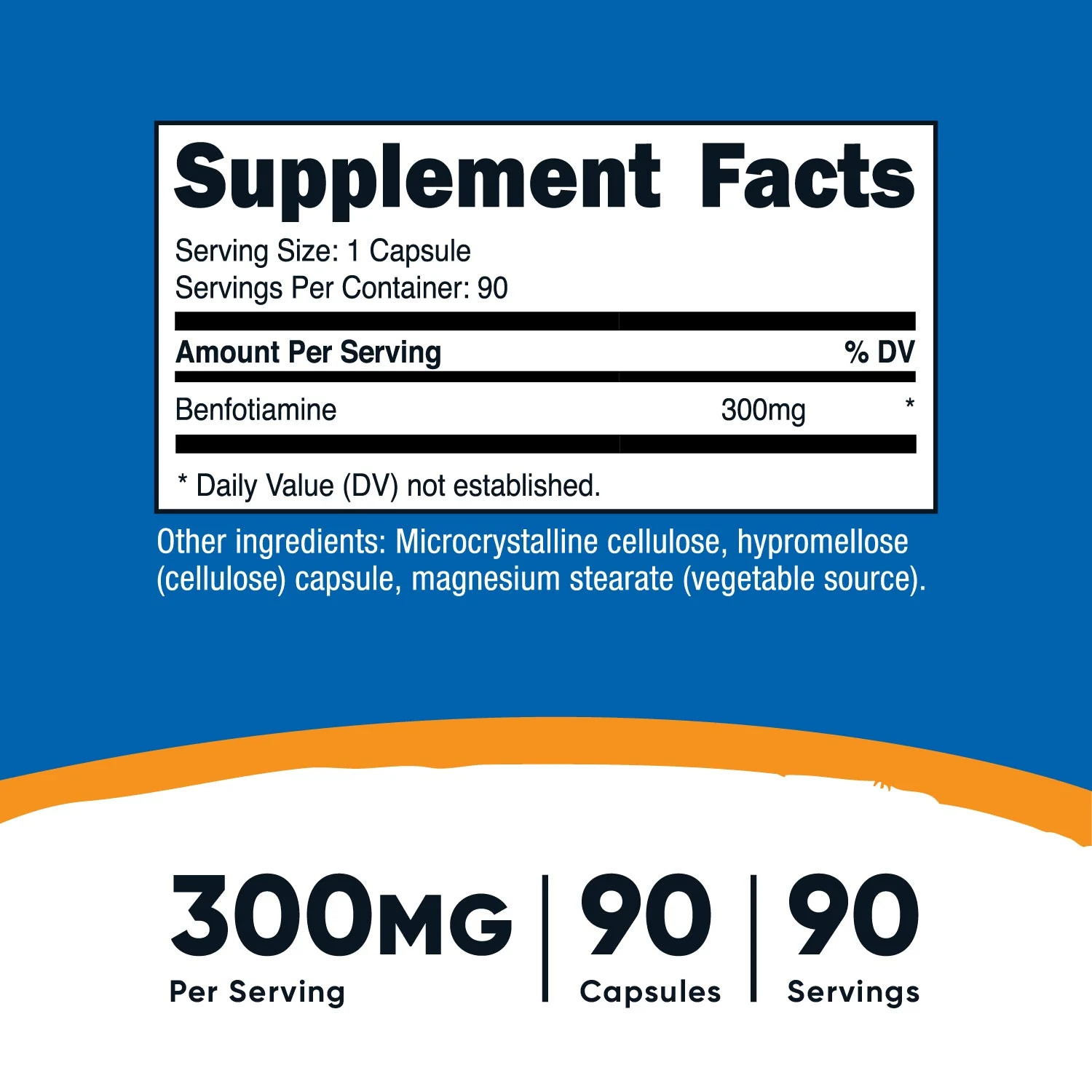 Nutricost Benfotiamine 300mg 90 Viên Vitamin B1 WheyPlus