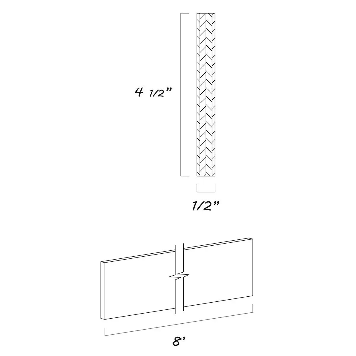 Shaker Espresso Toe Kick WHG