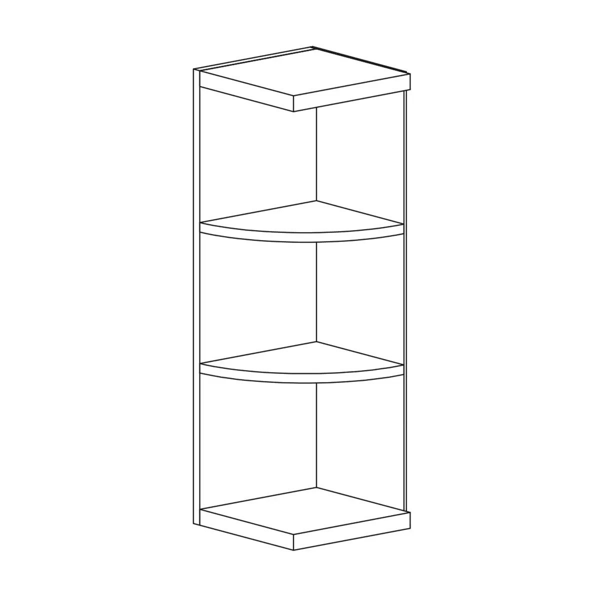 Dakota Wall End Shelf WHG