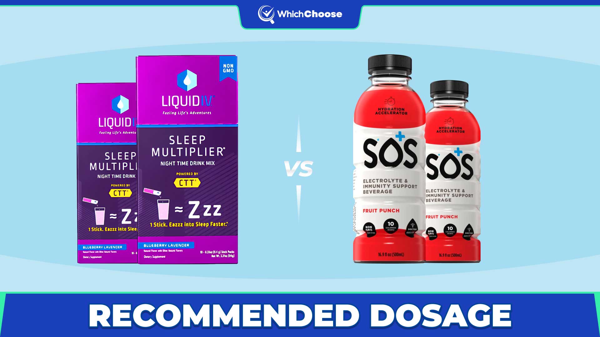 SOS Hydration vs Liquid IV 2024 Which to choose? WhichChoose