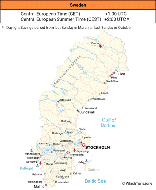 Sweden Time Zone WhichTimezone