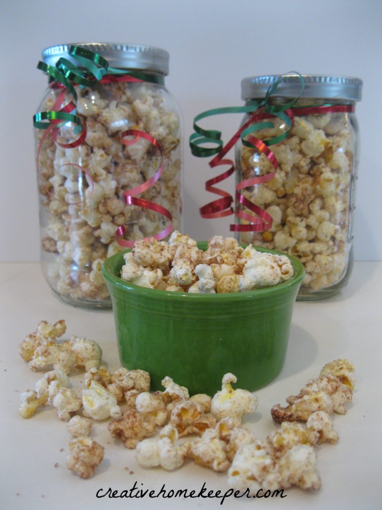 {Creative Home Keeper} Sweet & Savory Cinnamon Popcorn While He Was Napping