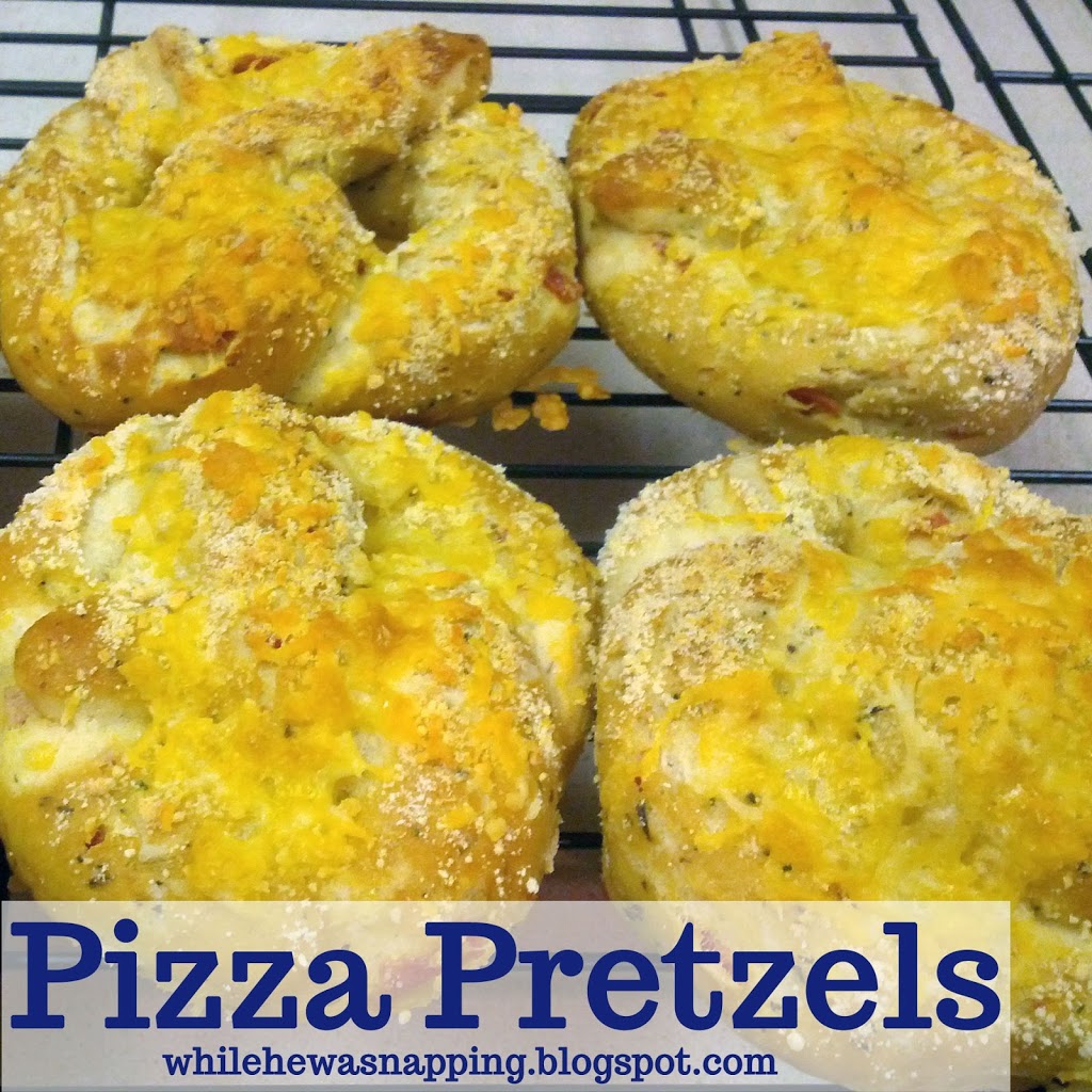 Pizza Pretzels While He Was Napping