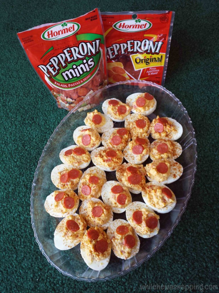 Pep It Up With Fabulous Hormel Pepperoni Stuffed Deviled Eggs While