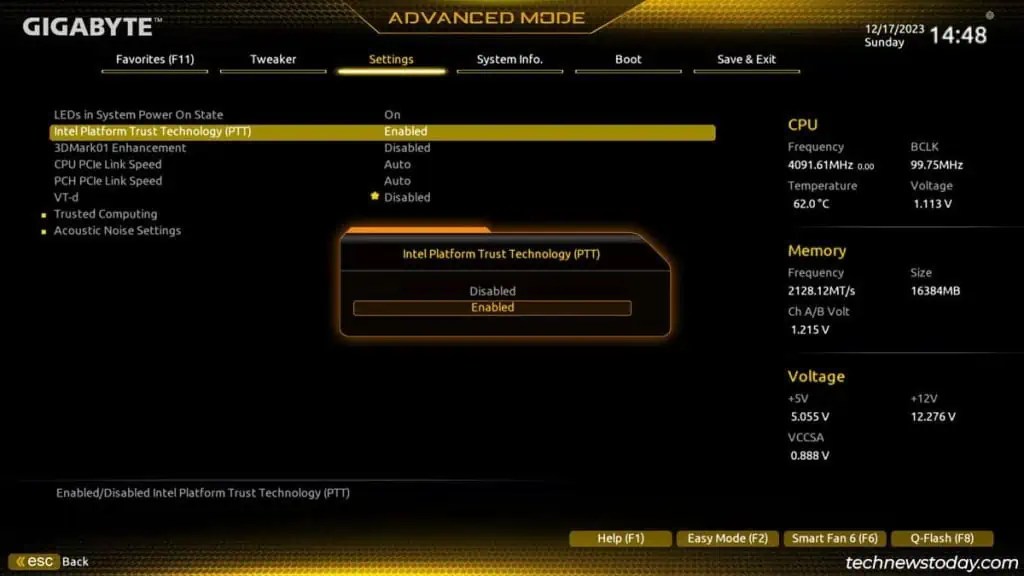 Gigabyte Anakartta TPM Nasıl Etkinleştirilir