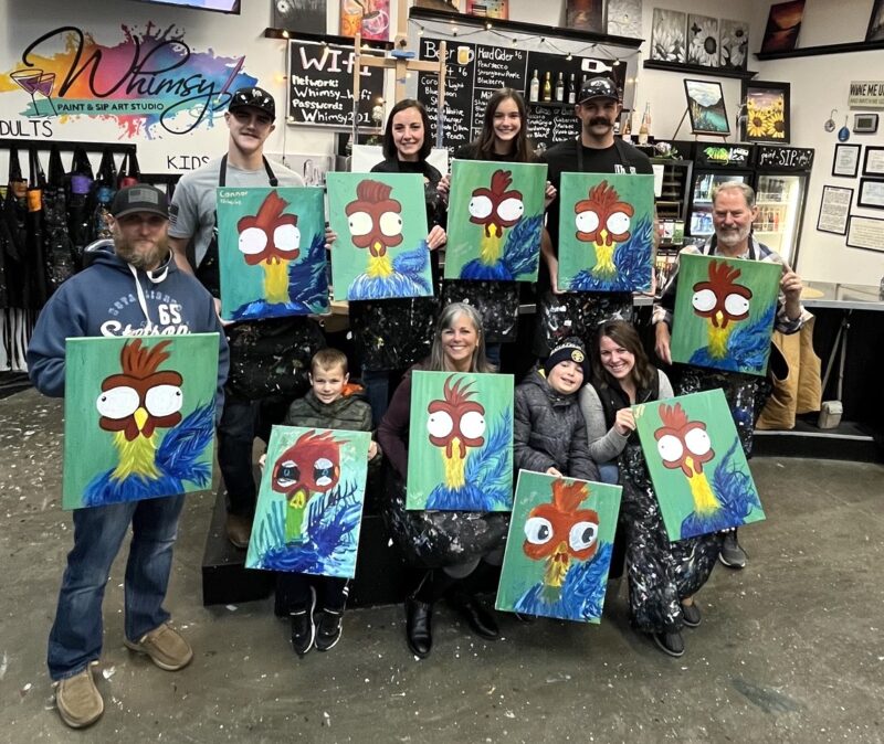Book a Paint and Sip Party Whimsy Paint & Sip