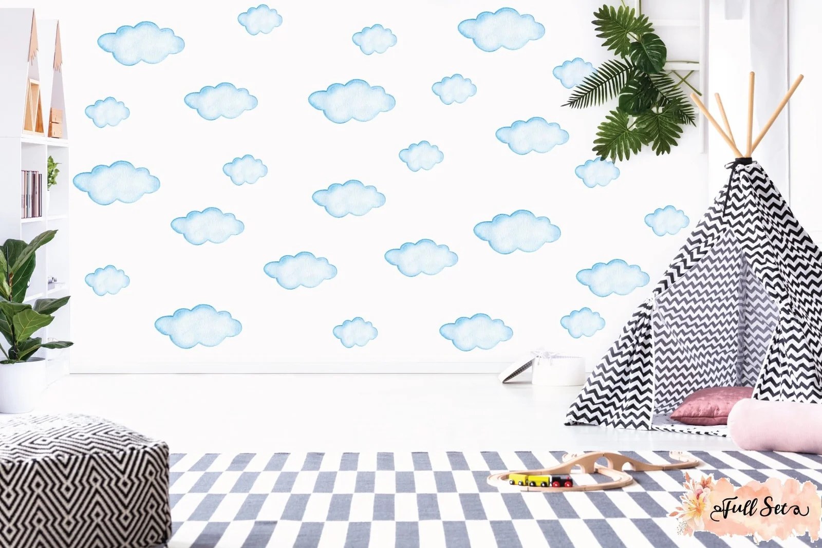 Clouds Wall Decal Set Removable Wallpapers, Wall Stickers & Wall