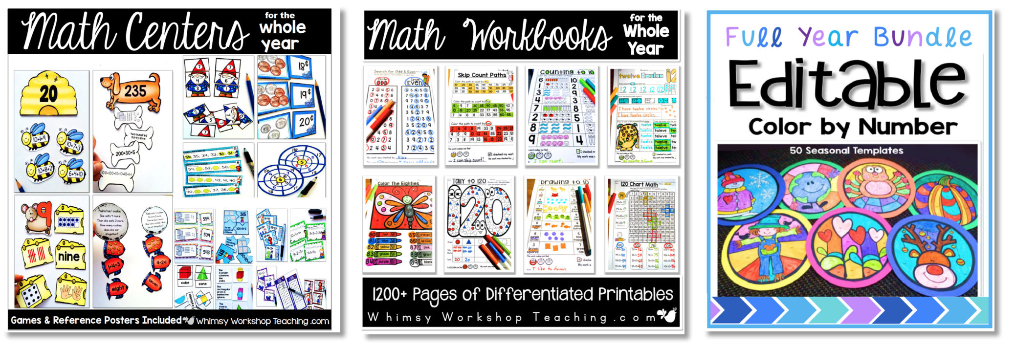 math ideas for primary Whimsy Teaching