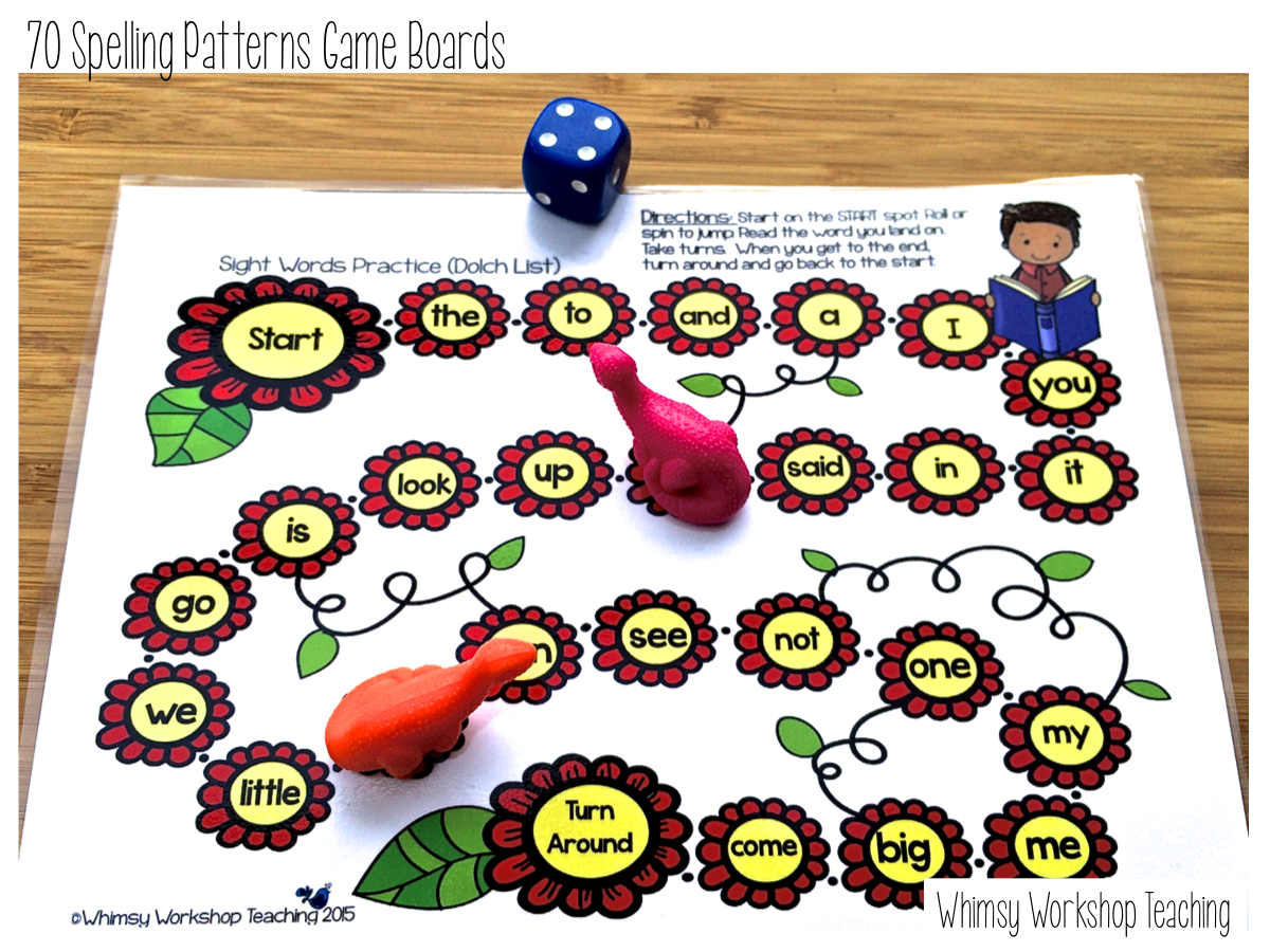 Phonics Game Boards Bundle Whimsy Teaching