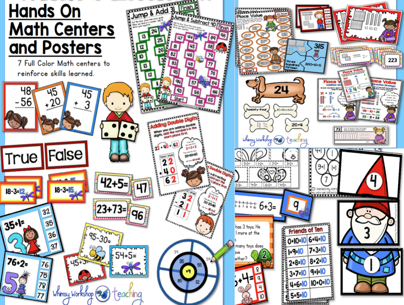 Grade One Math Centers Whimsy Teaching