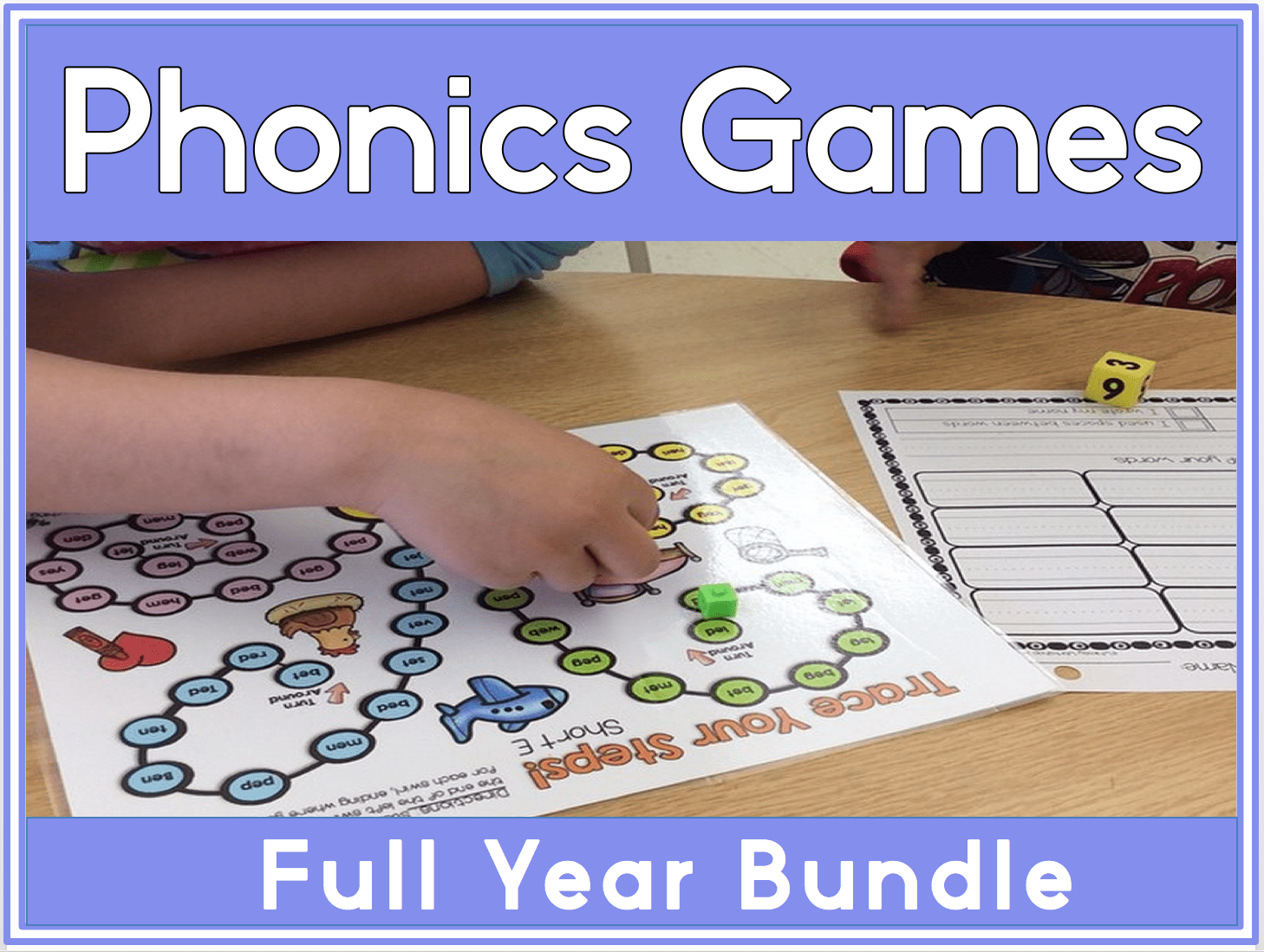 5 Phonics Game Board Whimsy Teaching