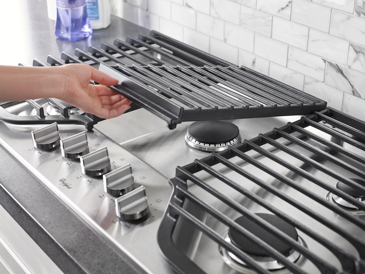 WCG97US0DS Estufa de empotrar a Gas 5 quemadores Whirlpool